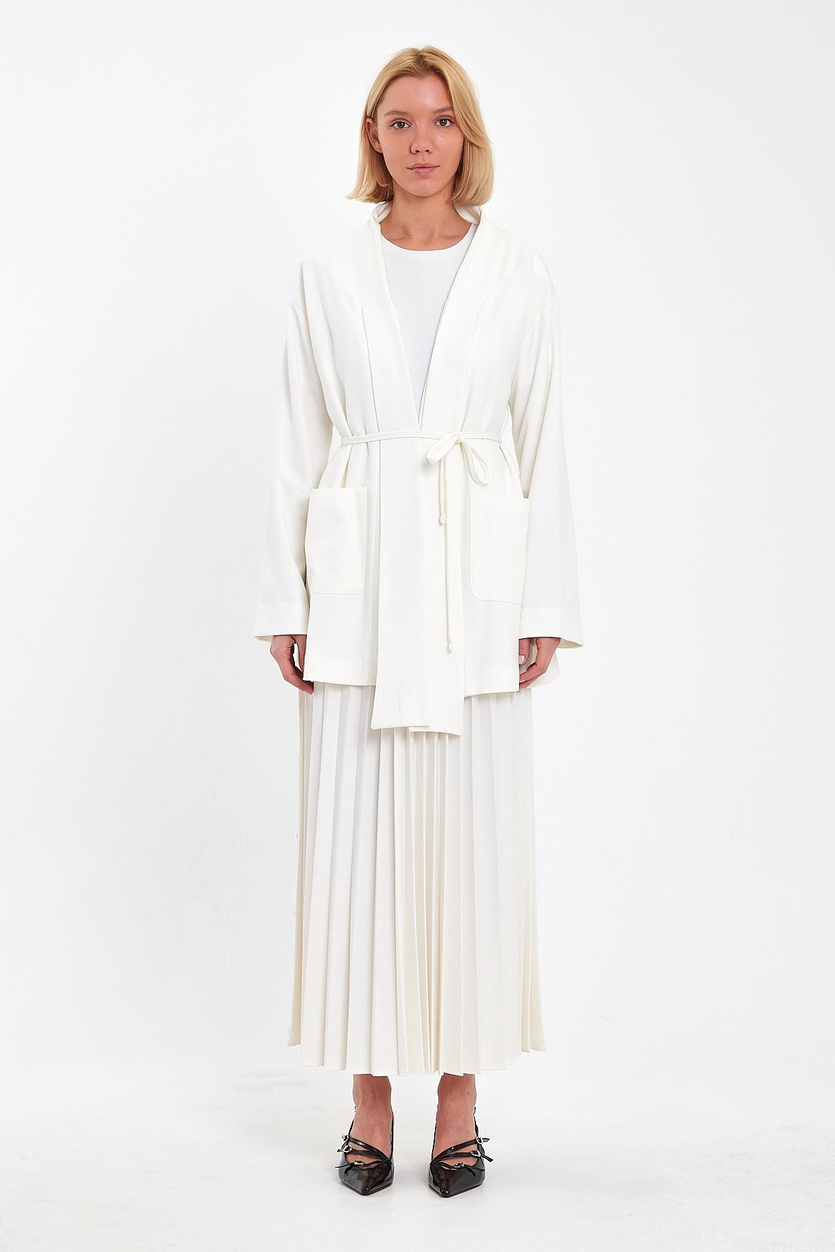 VIOLET ETEKLİ TAKIM EKRU