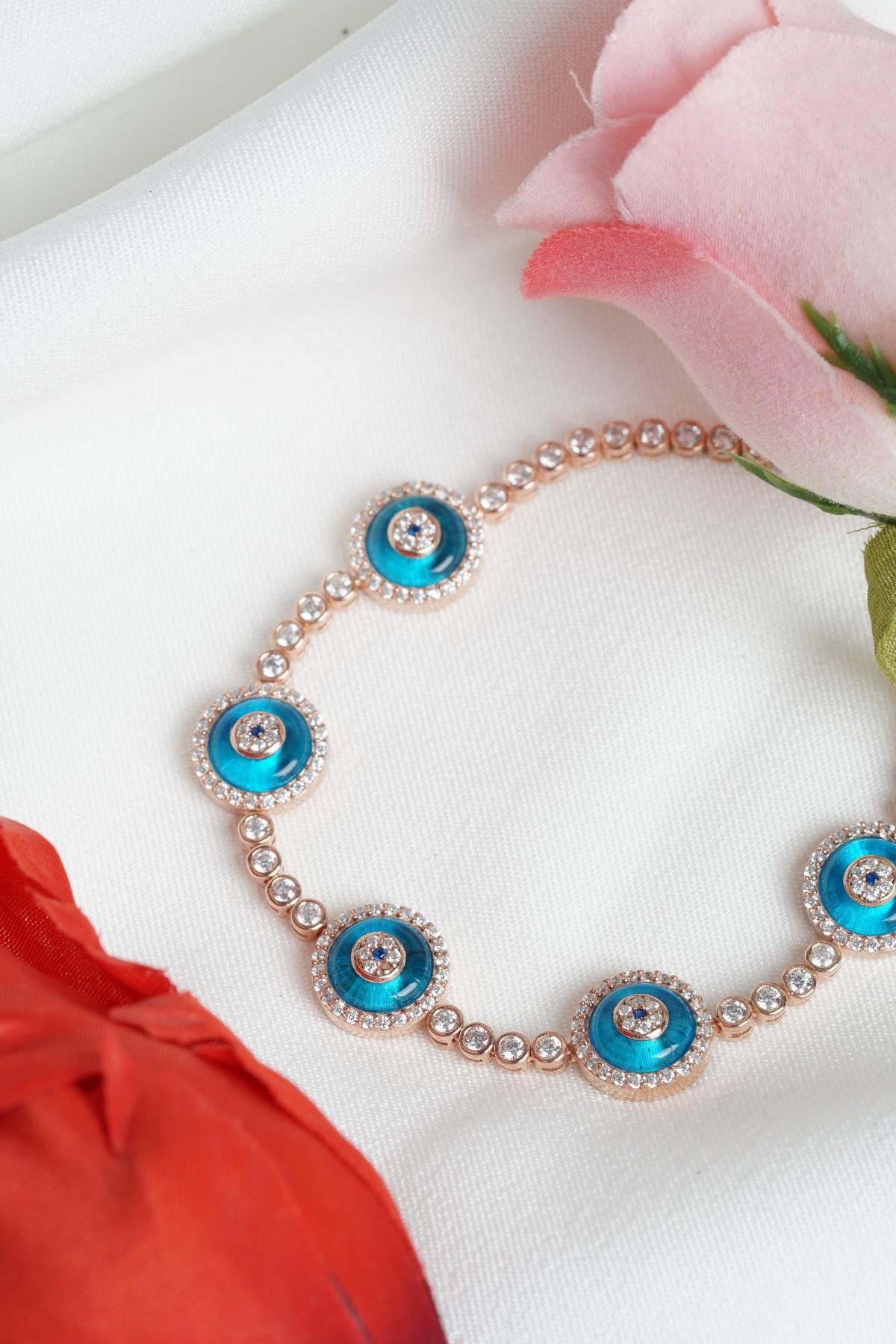 5'li Cam Göz Bileklik