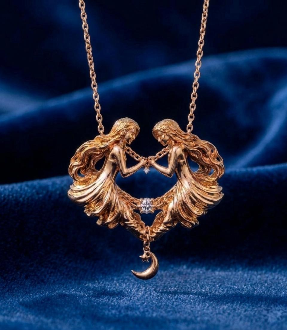 İkizler burç kolye 