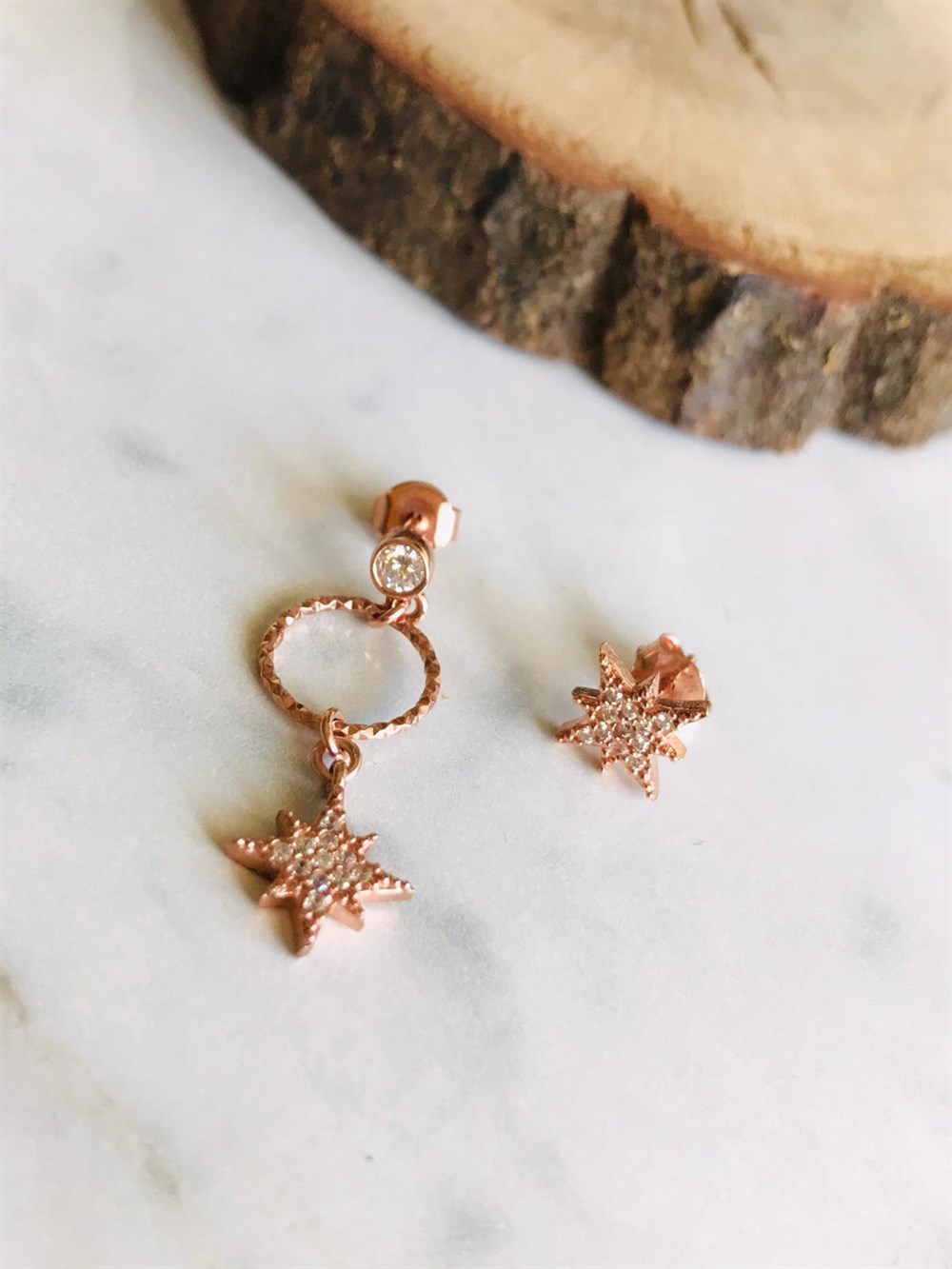 Kutup Yıldızı Küpe