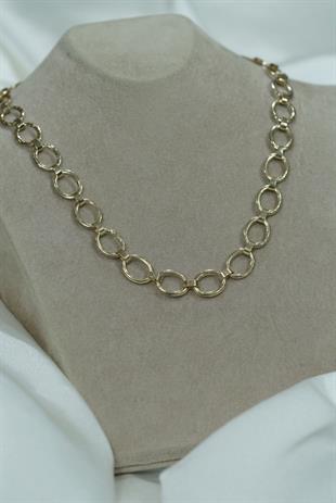 Oval Halka Zincir Kolye