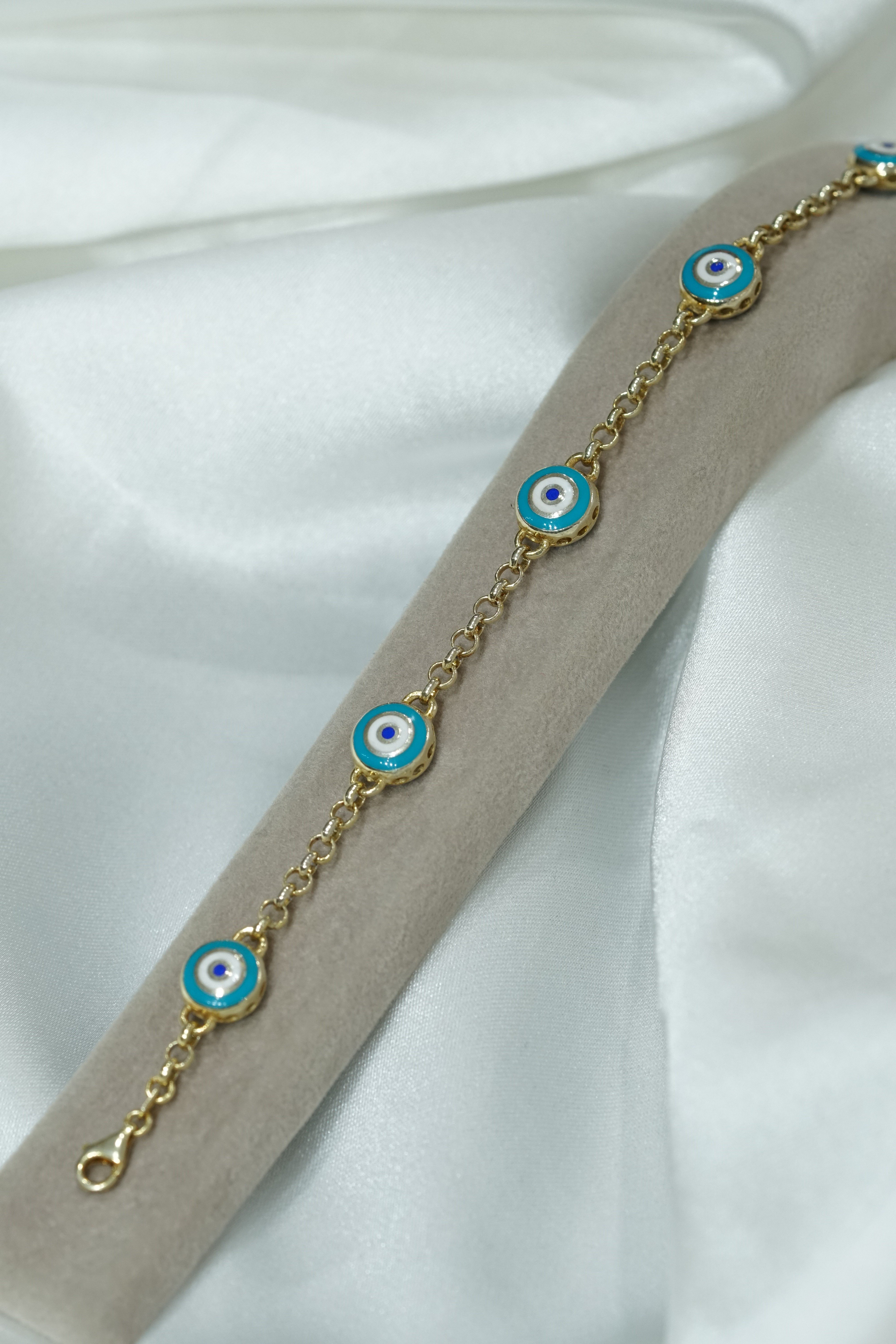 5li Mavi Göz Bileklk