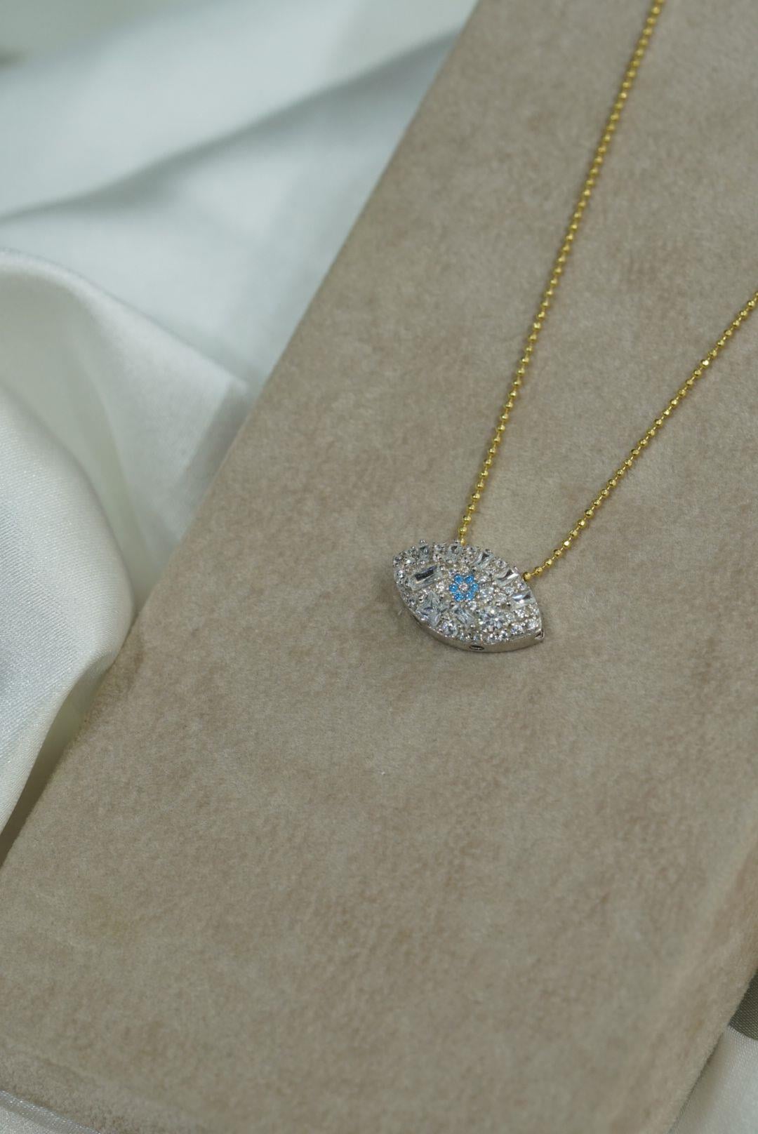 Baget Taşlı Göz Kolye