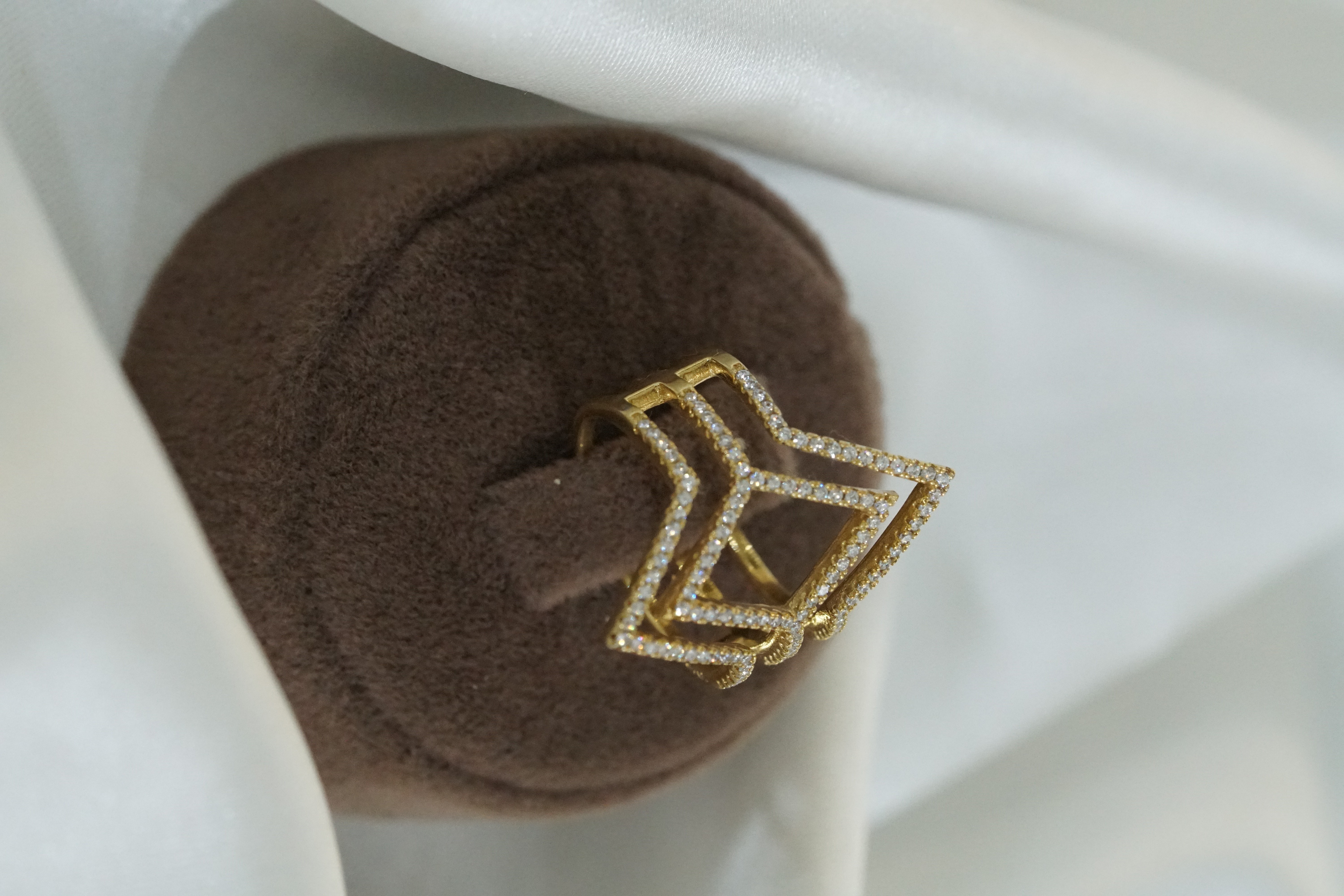 Çift Kare Form Yüzük