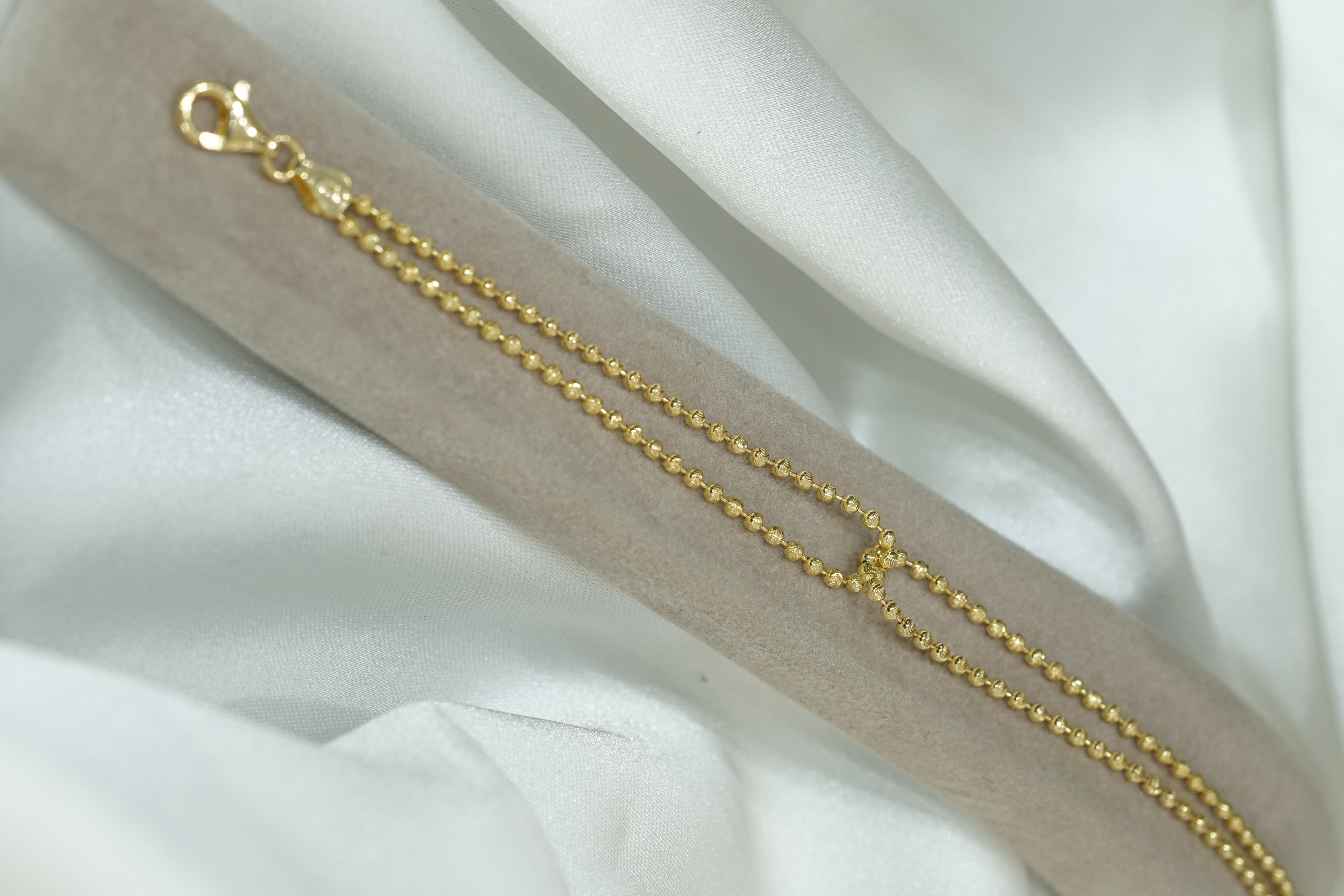 Çift Sıra Top Bileklik