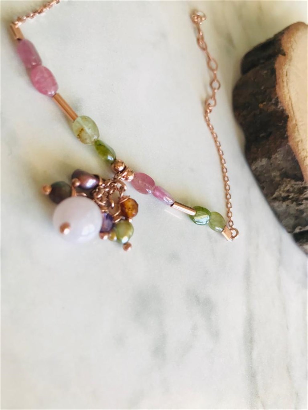 Doğal Taş (Turmalin) Bileklik