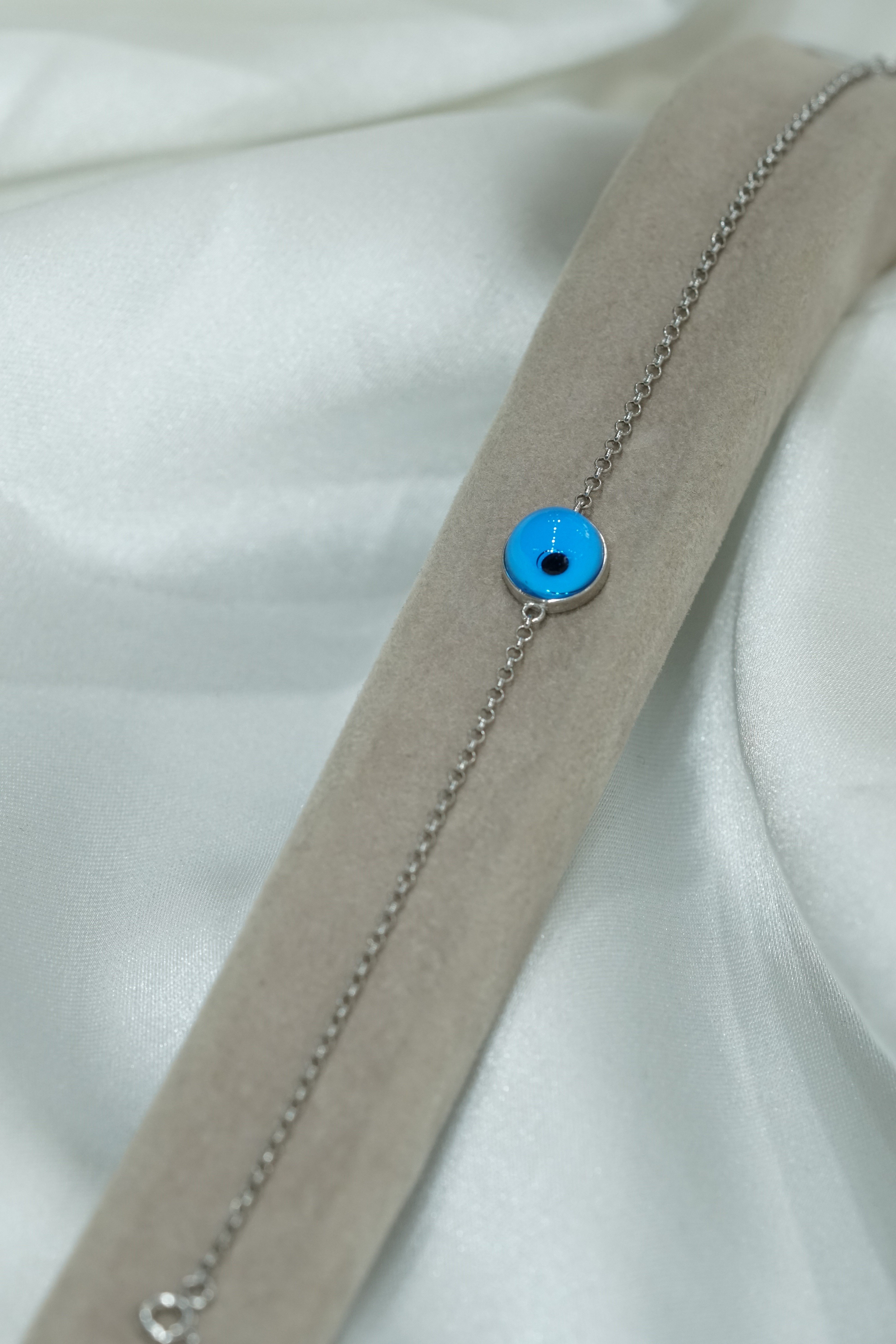 Mavi Cam Göz Bileklik