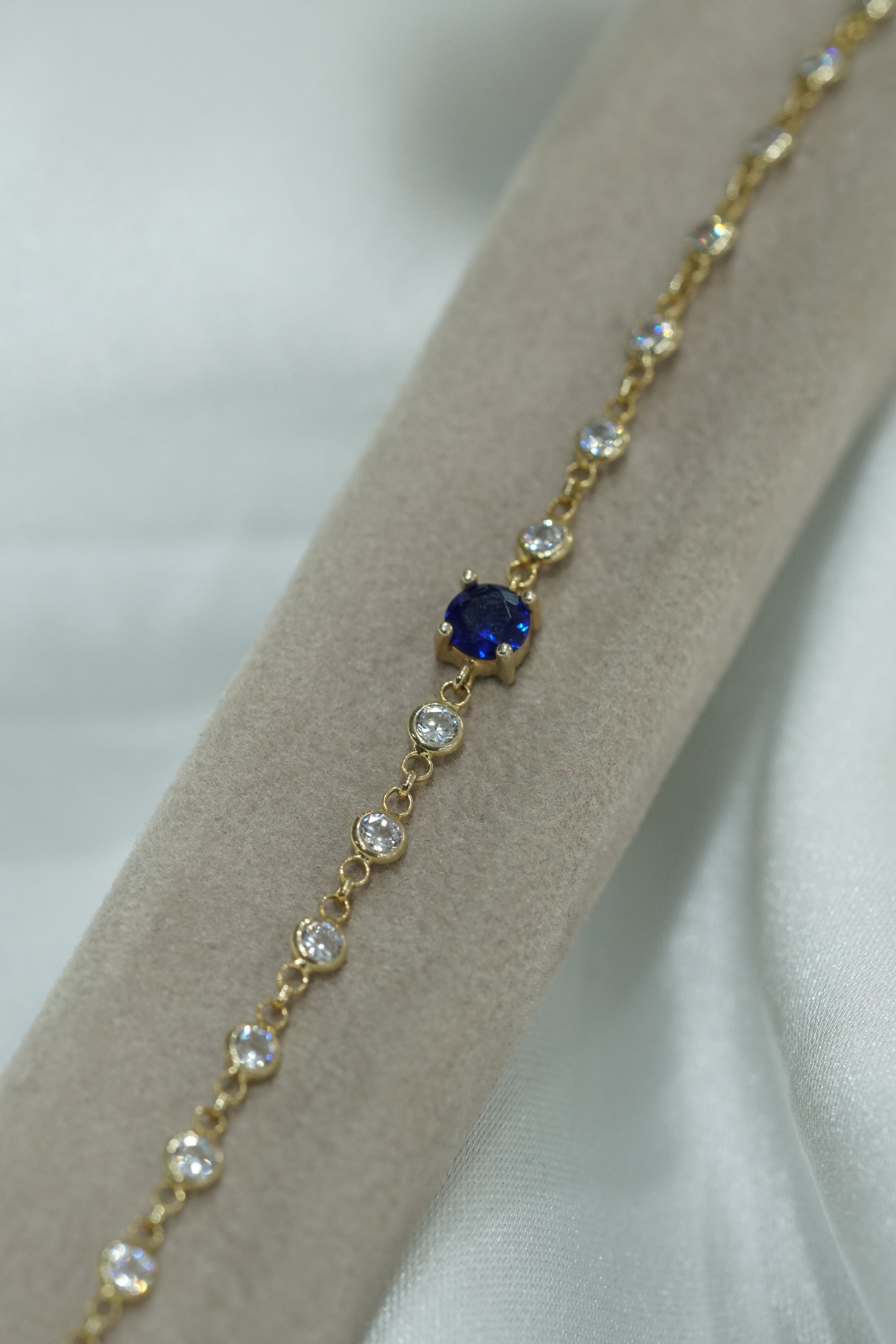 Mavi Taşlı Bileklik