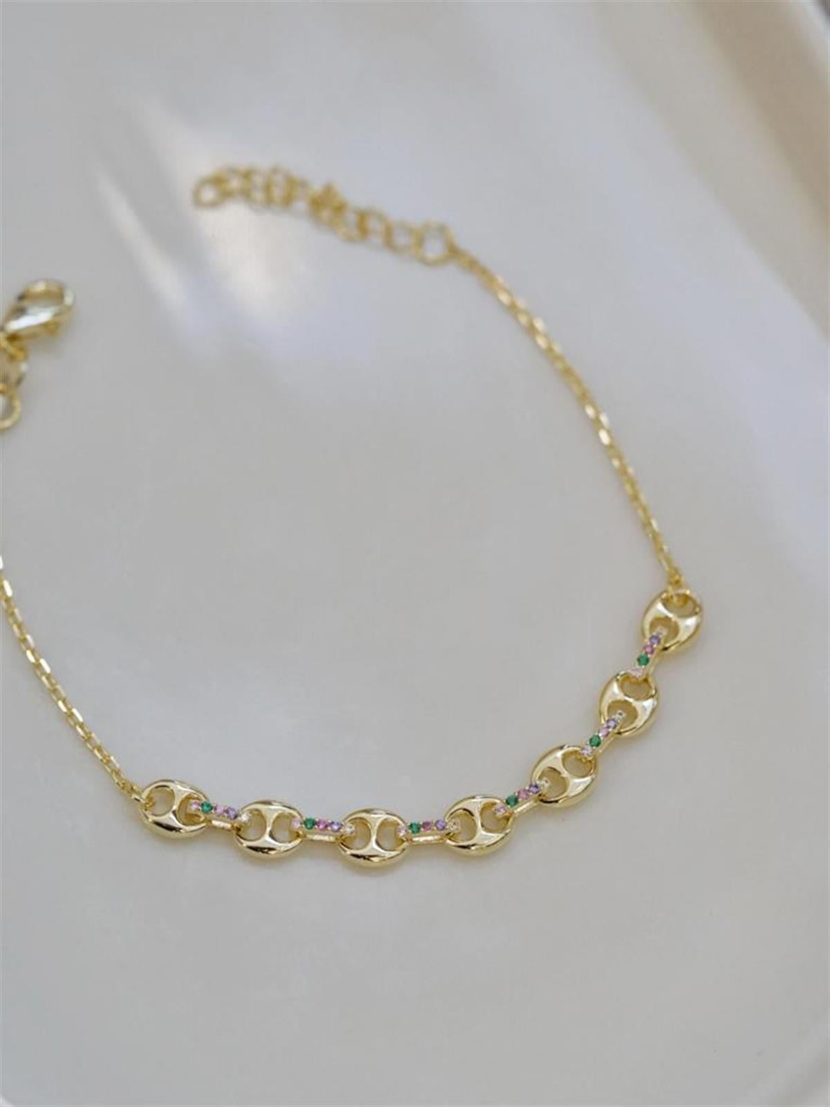 Renkli Taşlı Bileklik