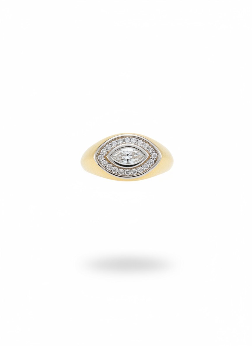 Taşlı Oval Yüzük
