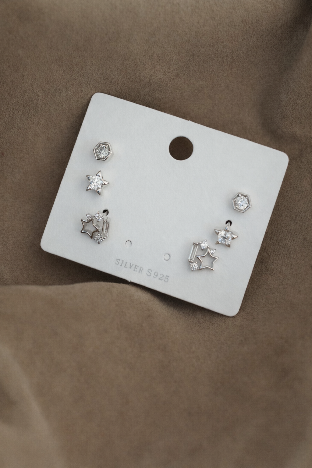 Yıldızlı Kombin Küpe