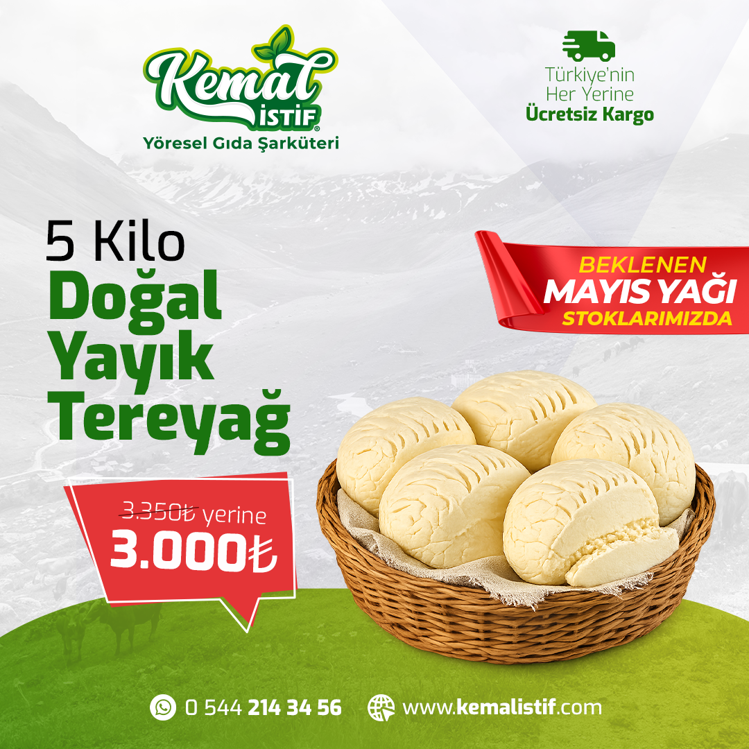 DOĞAL YAYIK TEREYAĞI 10 KİLO