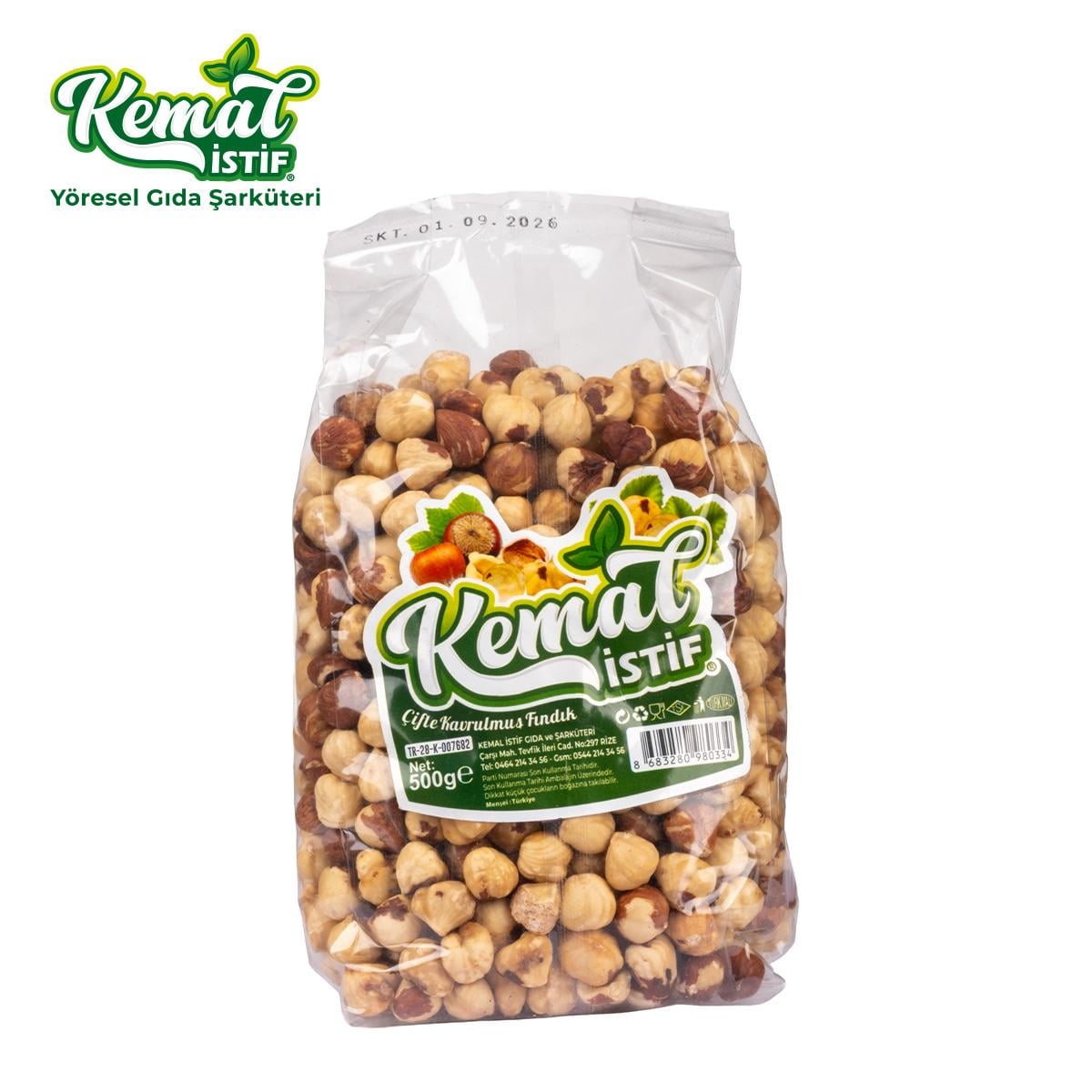 GİRESUN TEK KAVRULMUŞ FINDIK İÇİ 500 GR