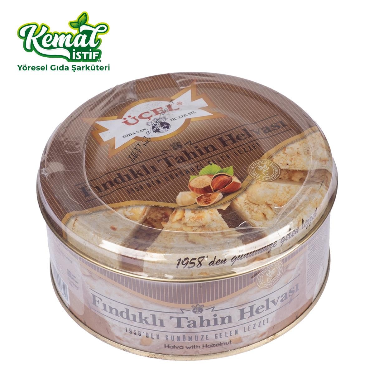 ÜÇEL TAHİN HELVA FINDIKLI TENEKE 830 GR