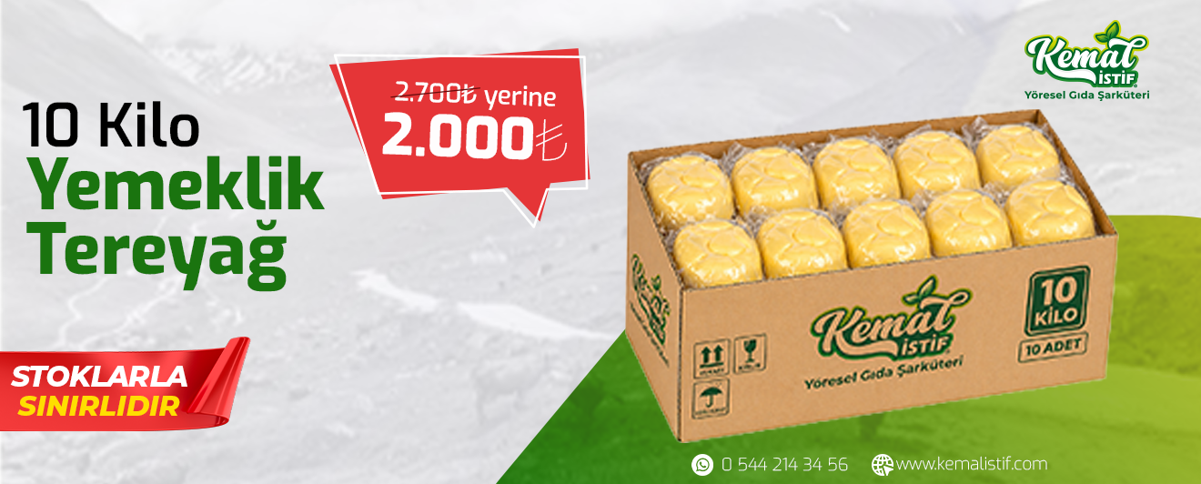 YEMEKLİK TEREYAĞI 10 KİLO