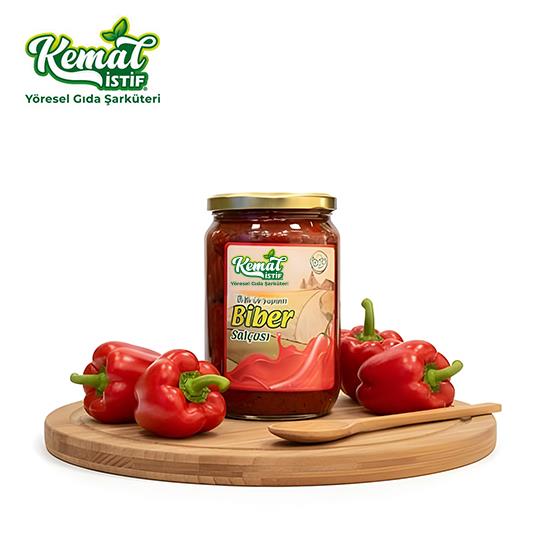 EV YAPIMI TATLI BİBER SALÇA 700 GR 