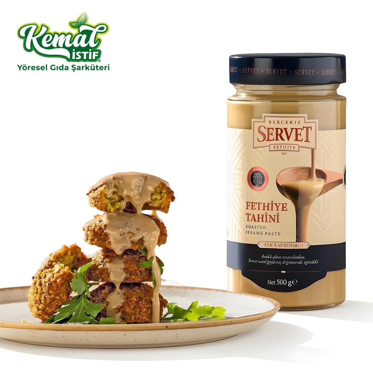 Tek Kavrulmuş Taze Fethiye Tahini - 500 gr