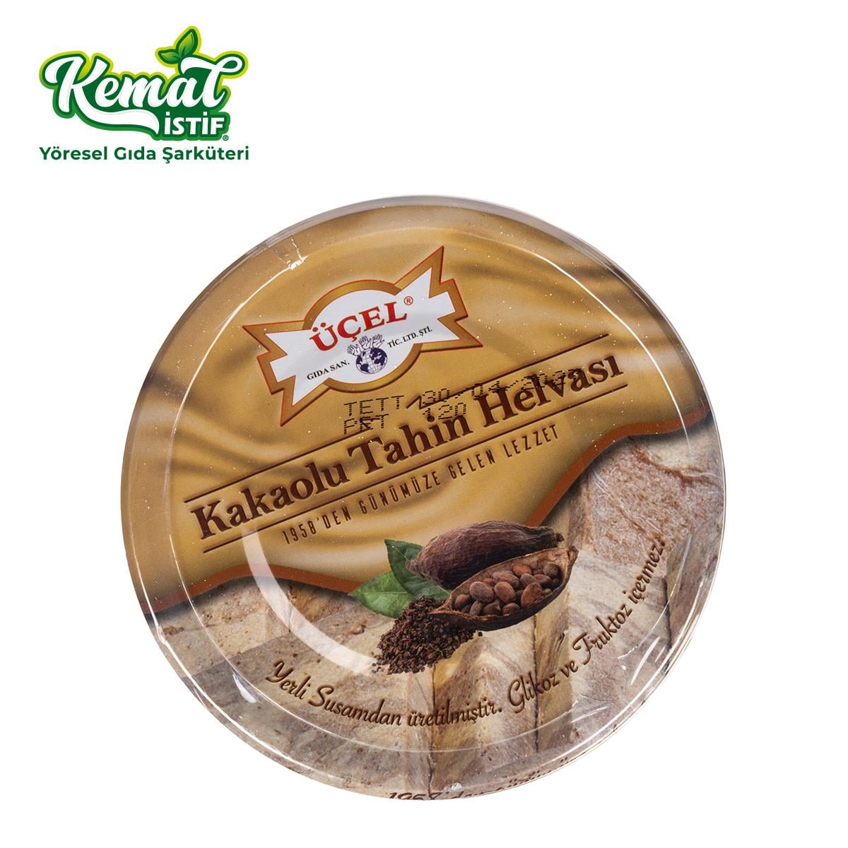 ÜÇEL TAHİN HELVA TENEKE KAKAOLU 830 GR