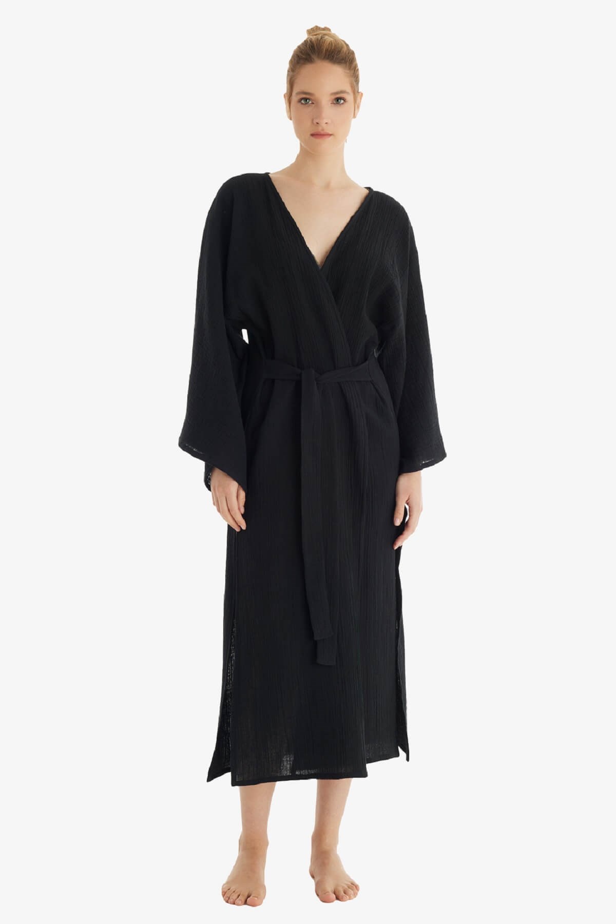 Blackspade 10743 Kadın %100 Pamuk Kadın Uzun Kaftan