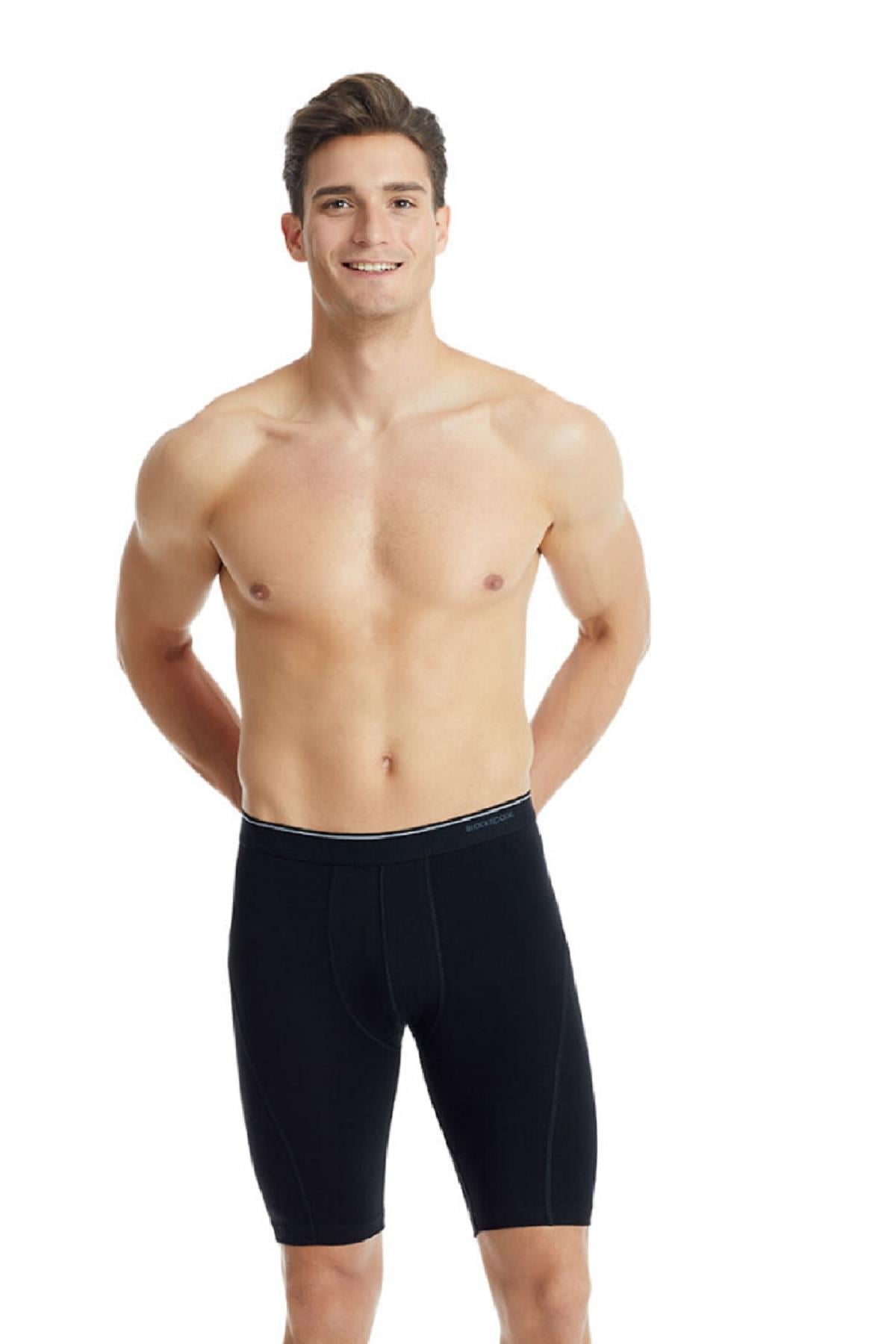 Blackspade %92 Pamuk Erkek Uzun Beyaz Boxer