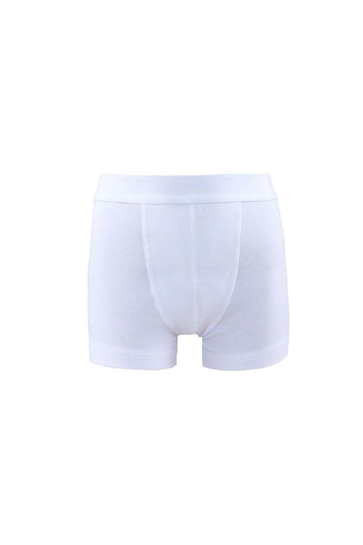 Blackspade Erkek Çocuk 3'lü Paket %95 Pamuklu Beyaz Boxer