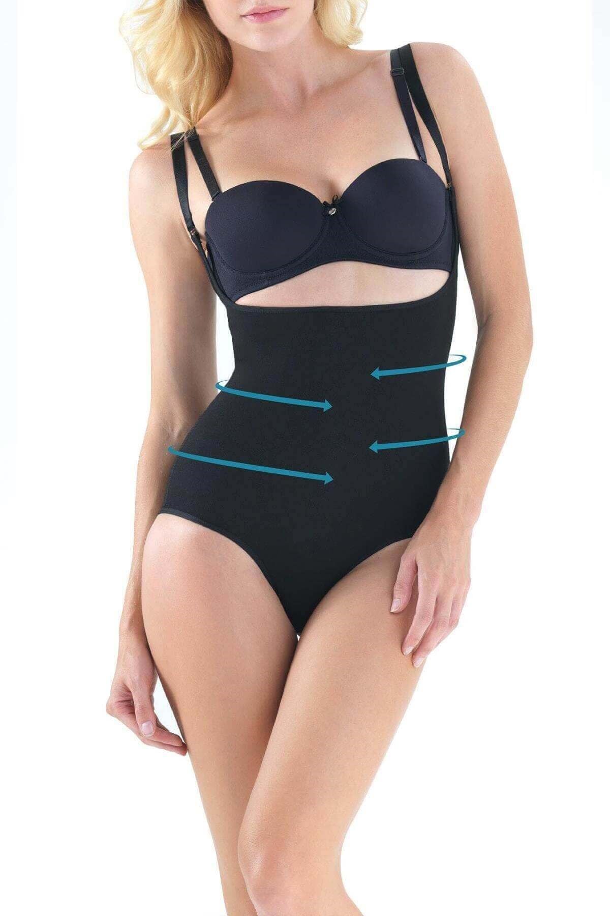 Blackspade Kadın %83 Pamuklu Sıkılaştırıcı Çıtçıtlı Vücut Korsesi