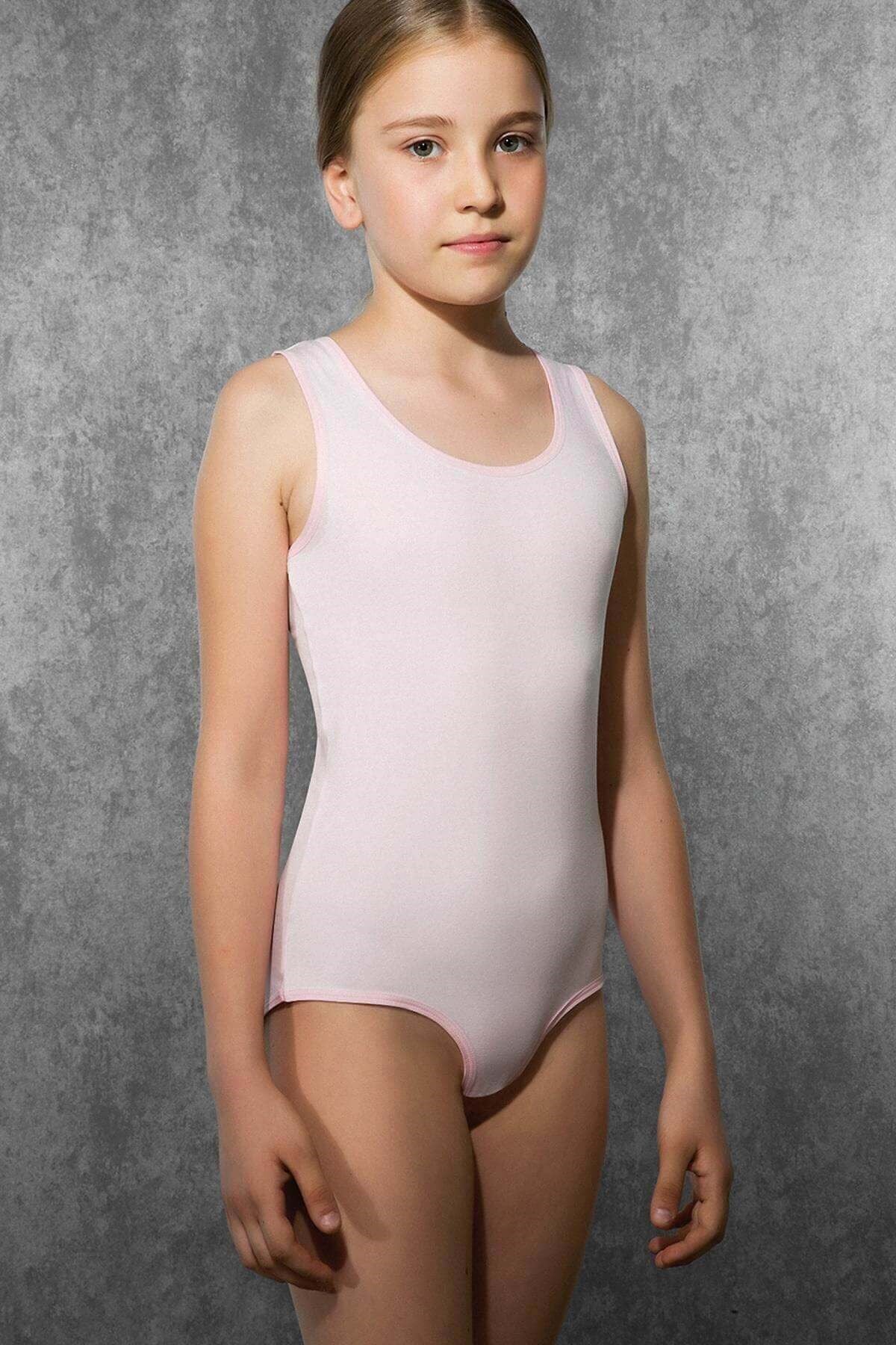 Doreanse 450 Modal Kız Çocuk Çıtçıtlı Boby / BODYSUIT - Beyaz