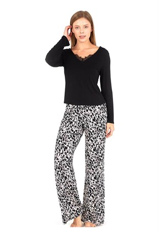 Blackspade Kadın Pijama Takımı 60008 - Siyah