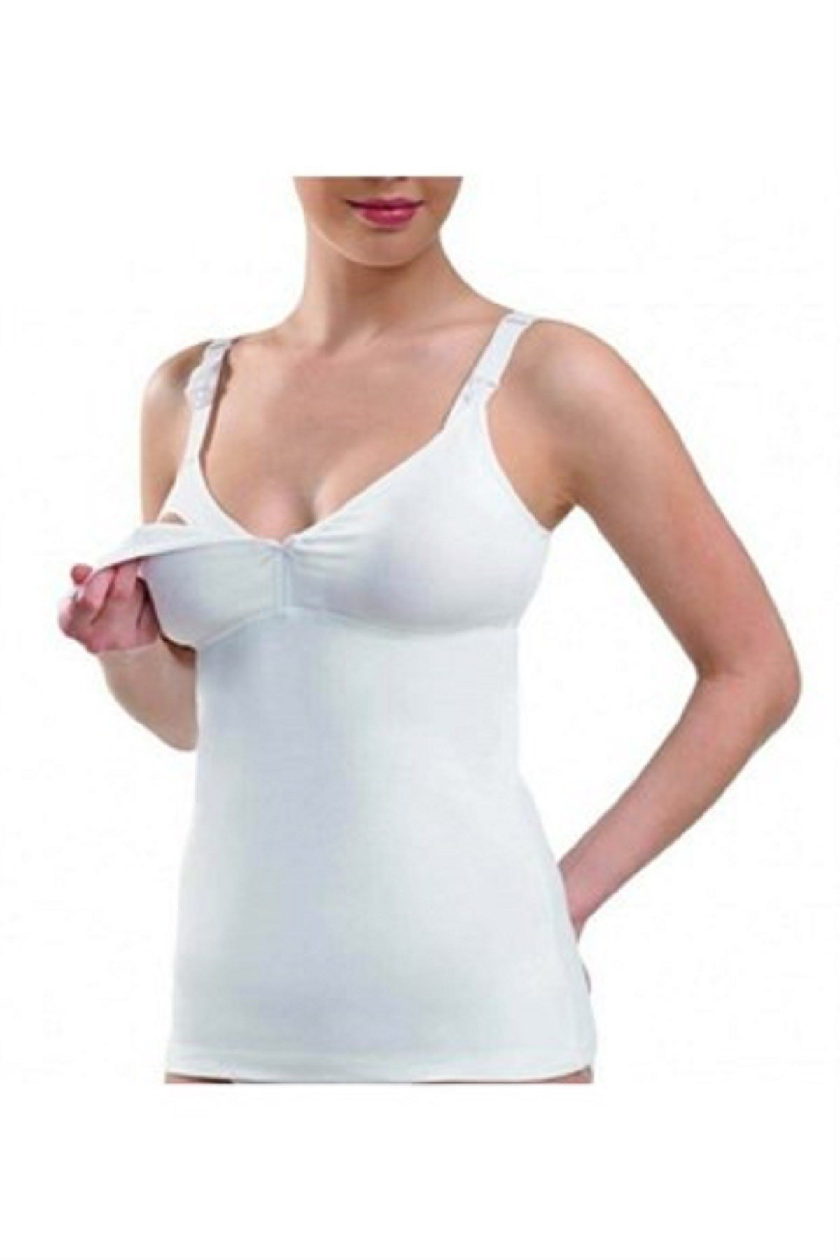 Blackspade 1556 Kadın %94 Pamuk Maternity Emzirme Atleti