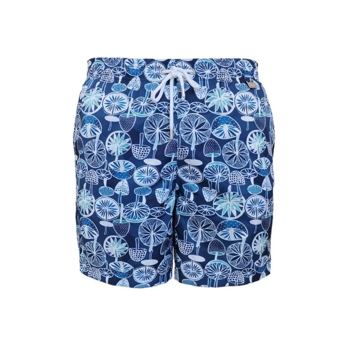 Blackspade Erkek Desenli Lacivert Deniz Şort Mayo