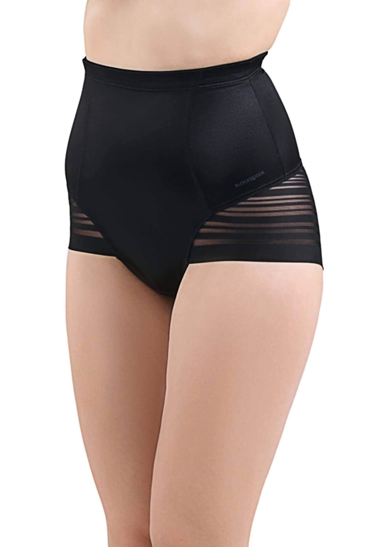 Blackspade Kadın Yüksek Bel Slip Korse Body Cotrol - Tül Detaylı