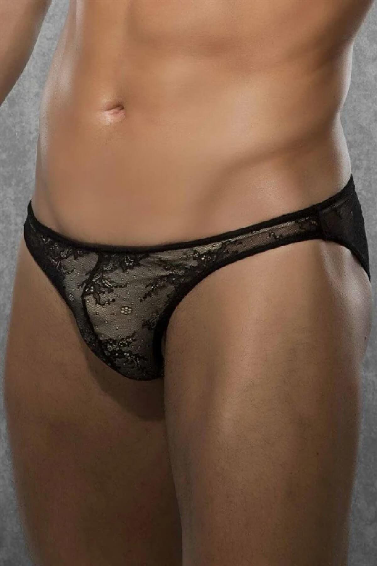 Doreanse 1367 Erkek Dantelli Transparan Fantezi Slip & Külot