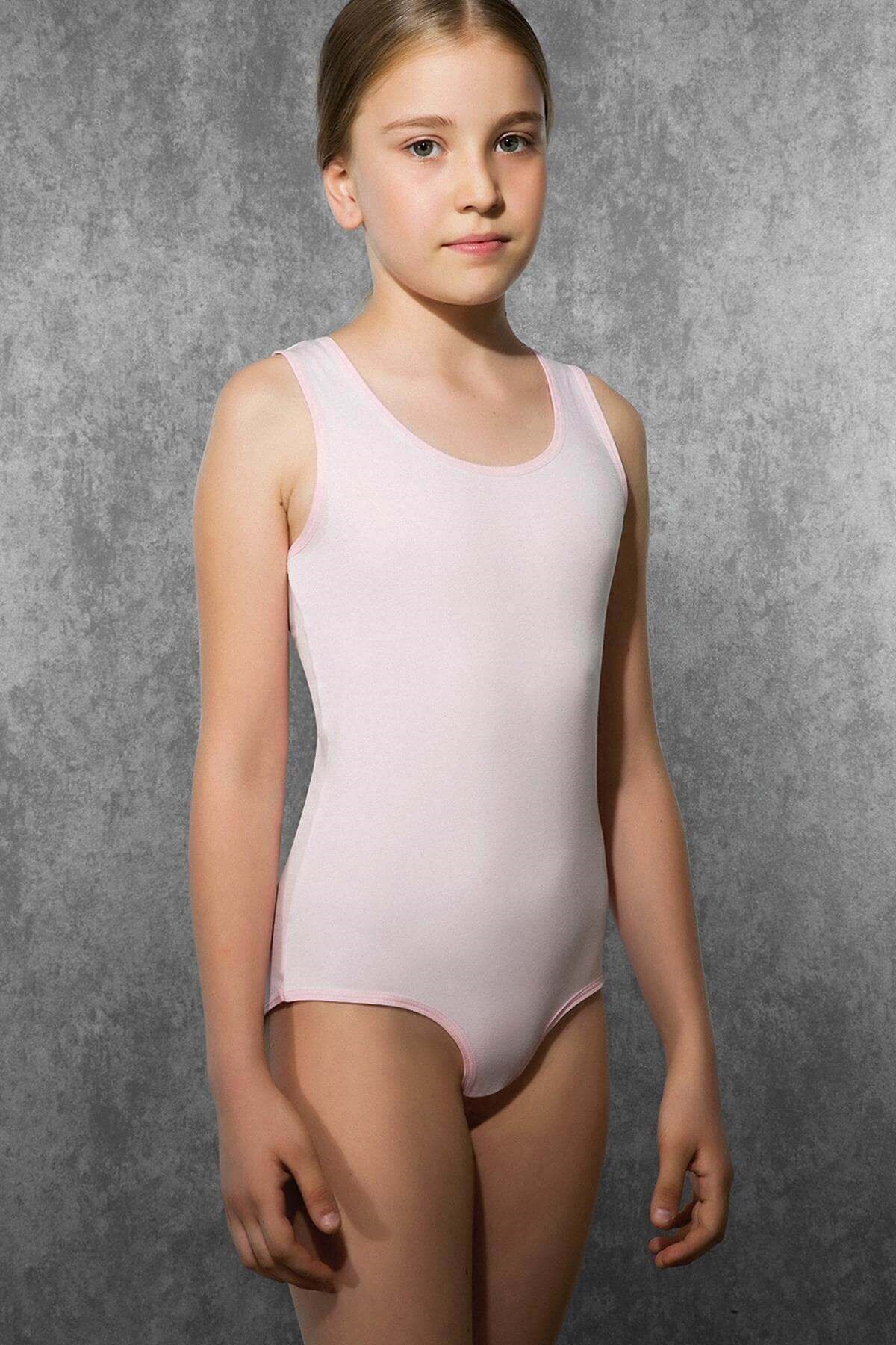 Doreanse 450 Modal Kız Çocuk Çıtçıtlı Boby / BODYSUIT - Beyaz