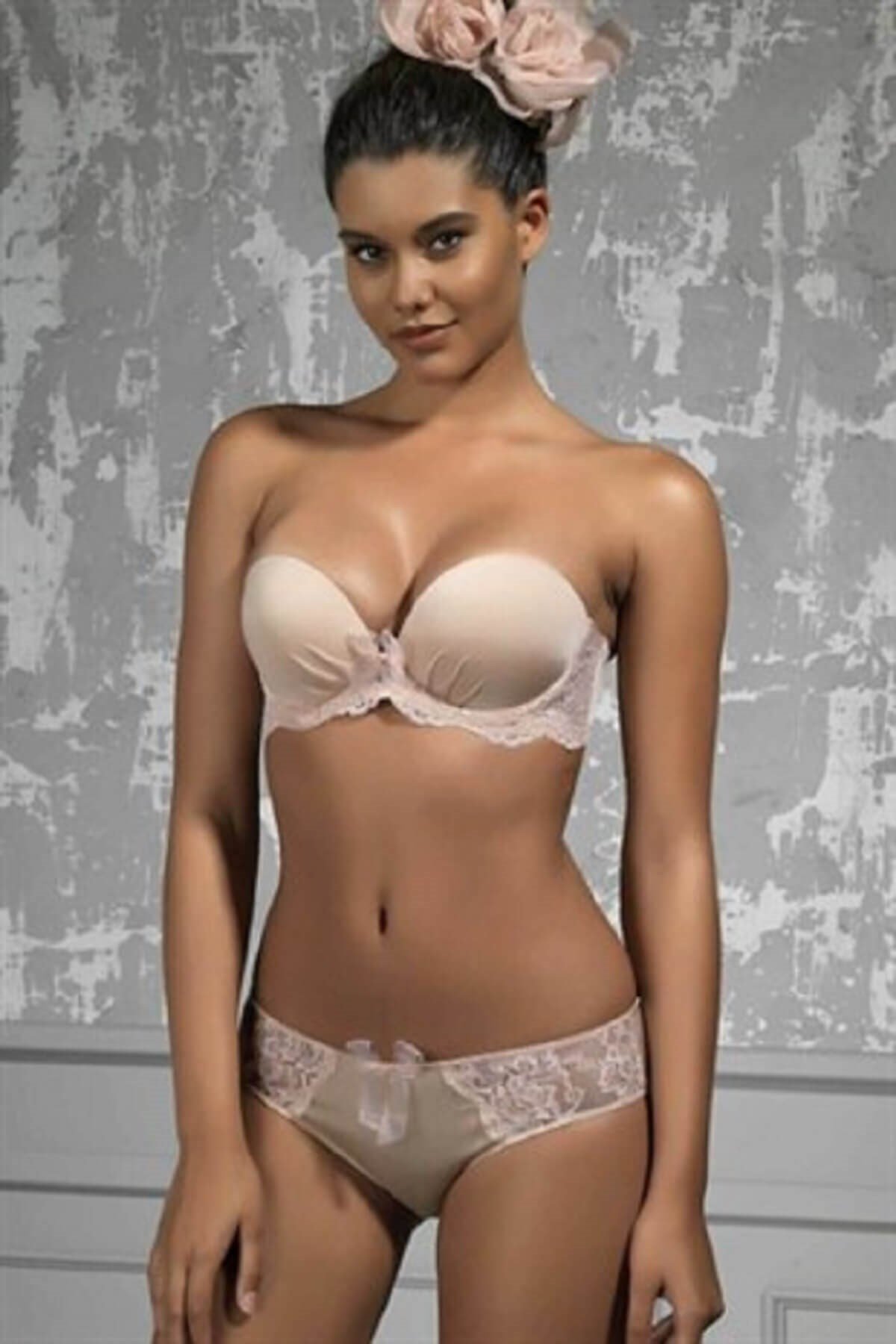 Golshan Kadın Saten Dantel Detaylı Fantezi Slip