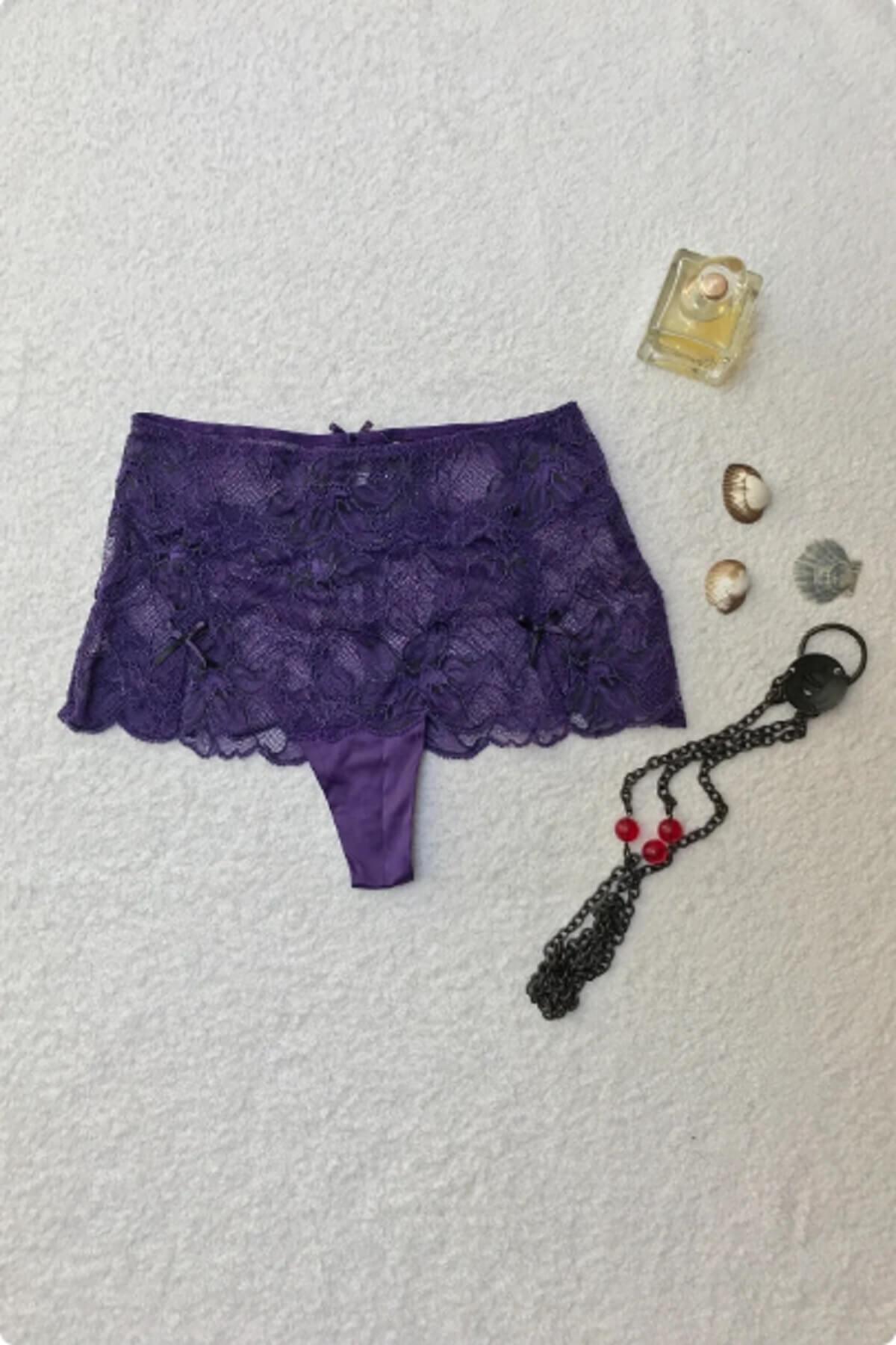 Kadın 145-046 Gazelle Dantelli İtalyan Kesim Yarım Boxer