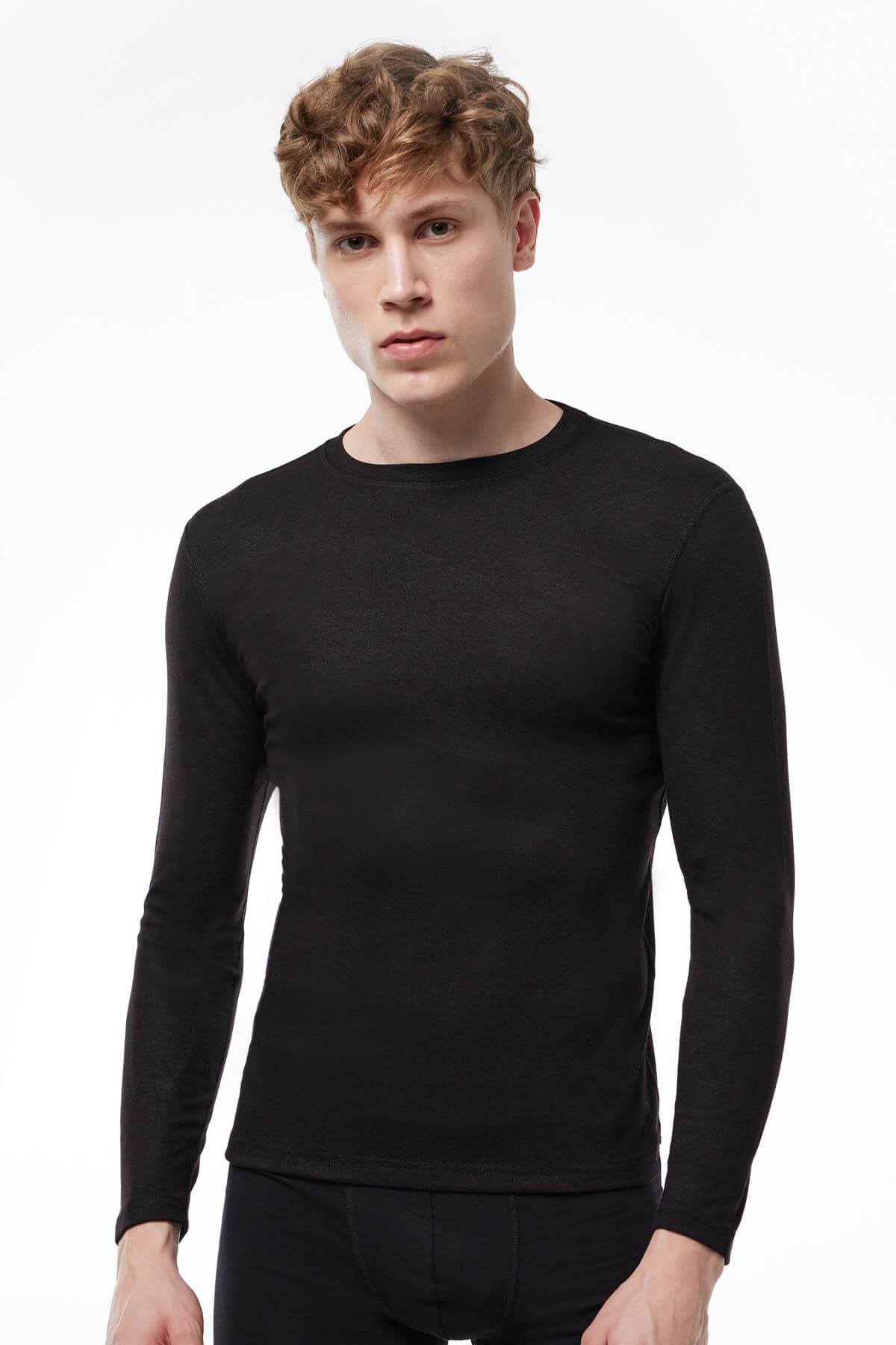 Malabadi 609 Erkek Termal Bisiklet Yaka Uzun Kol Üst İçlik