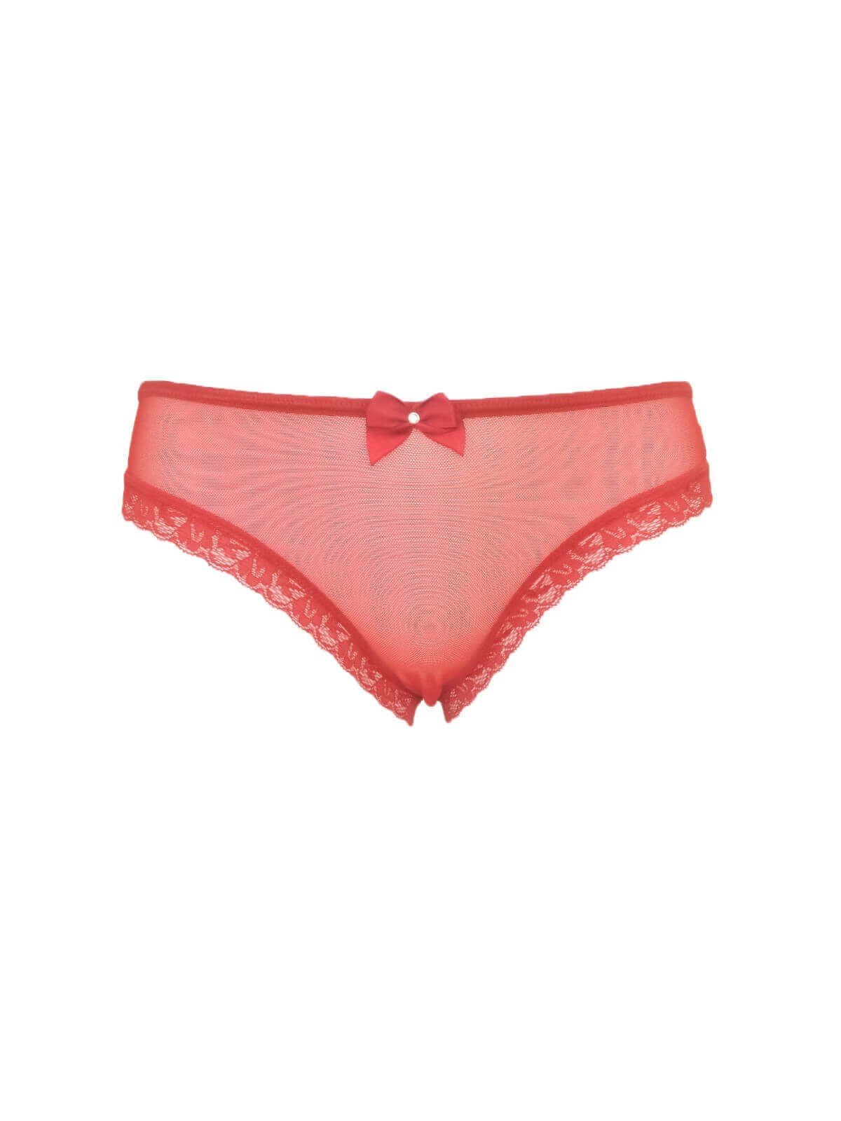 Papatya 06 Kırmızı Fantezi Dantelli Slip