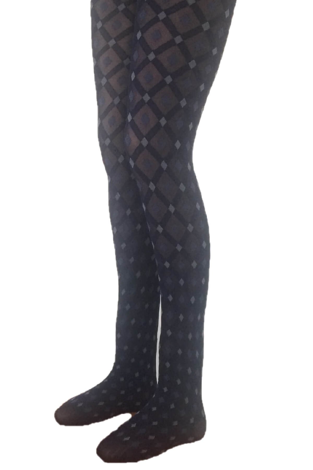 Penti Bonita Kadın Micro 70 Denye Desenli Külotlu Çorap - Lacivert