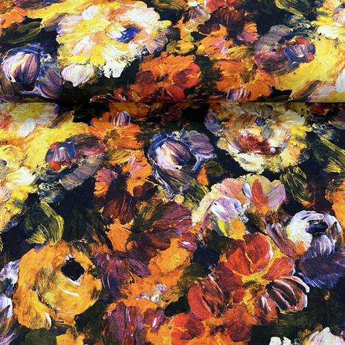 Tissu Jersey Coton - Aquarelle Flowers