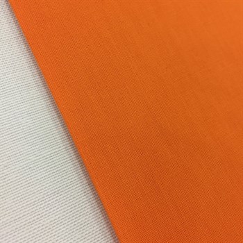 Tissu Popeline de Coton Orange
