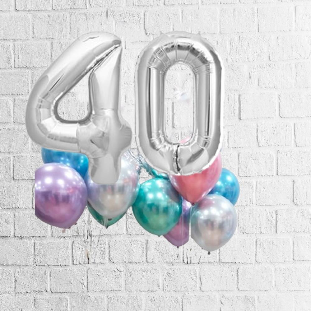 40 Yaş Uçan Balon Demeti / Teslimat Dahil