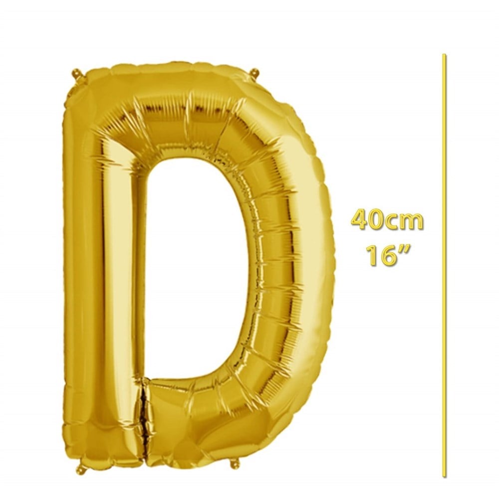 Folyo Balon Harf D Gold Balon 35 cm