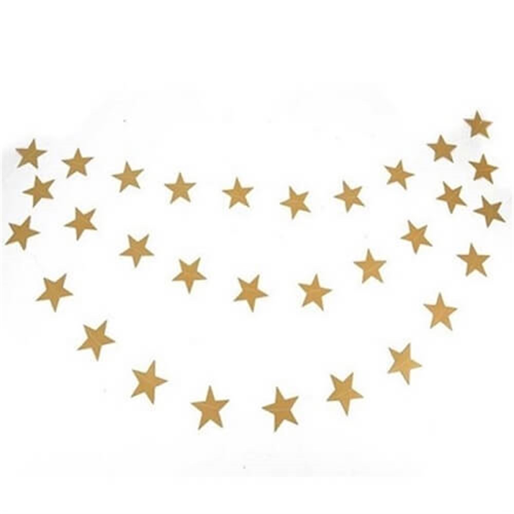 Gold Yıldız Dekor Süs 4 mt