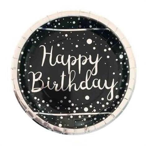 Happy Birthday Tabak Gümüş 6 Adet