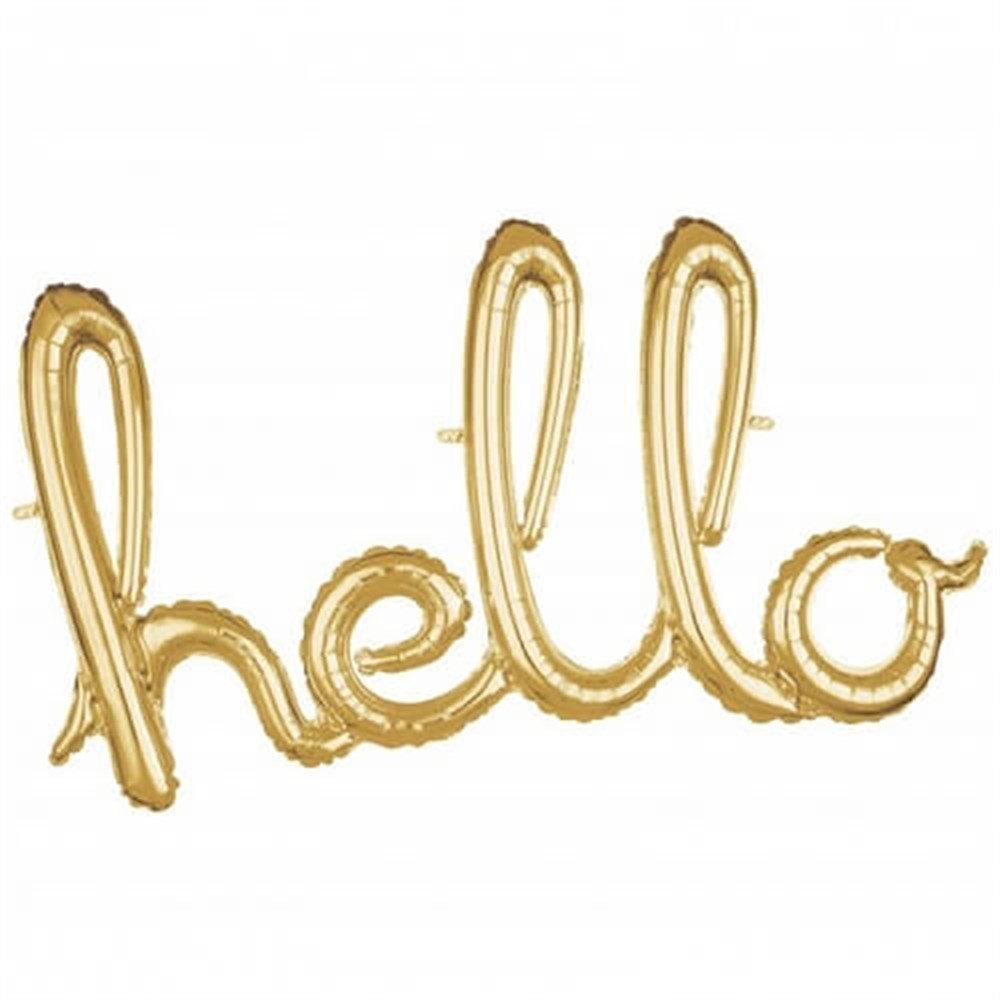Hello Folyo Balon Gold 40*70cm