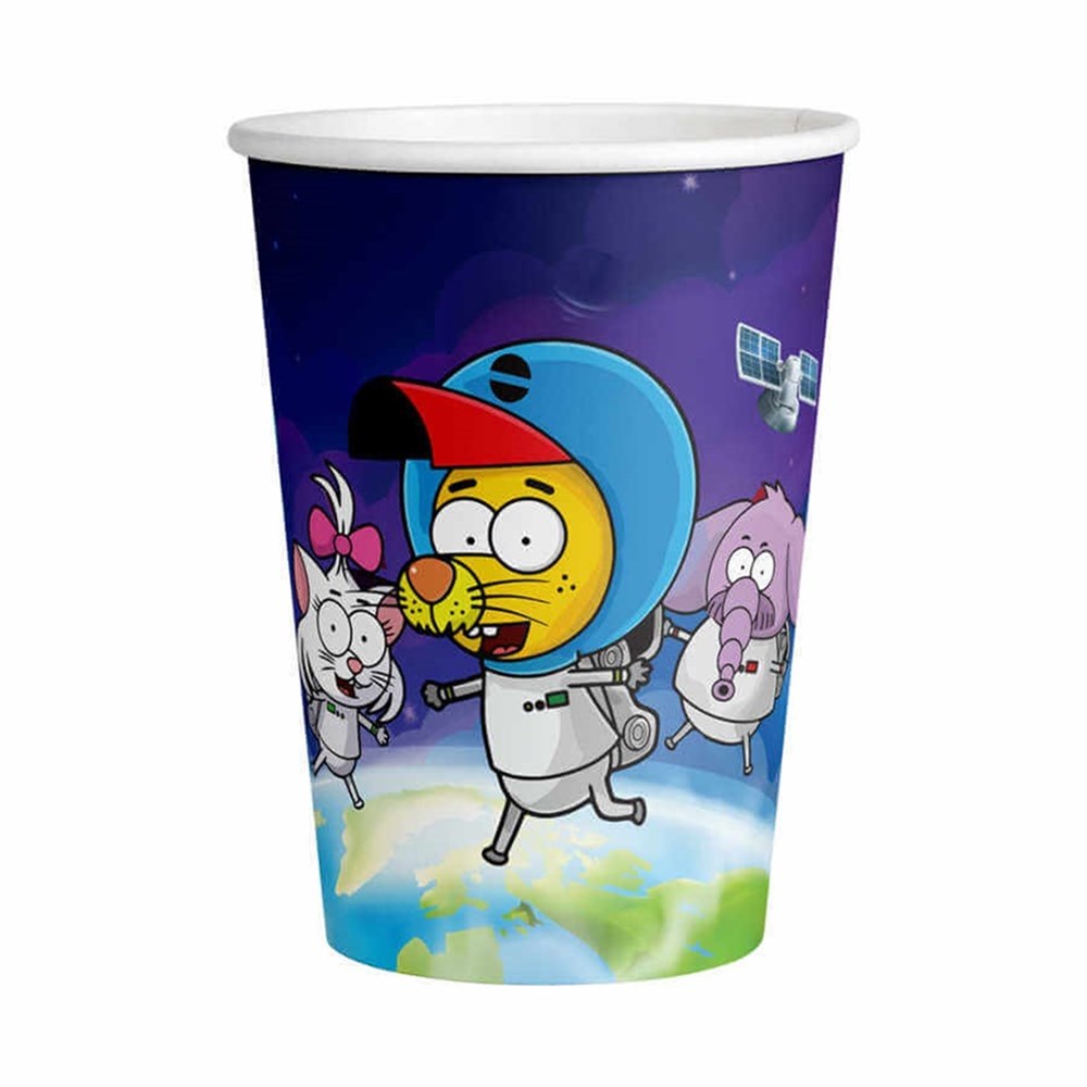 Kral Şakir Uzayda Karton Bardak 8 Adet