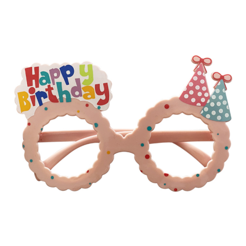 Külah Şapkalı Happy Bırthday Parti Gözlüğü