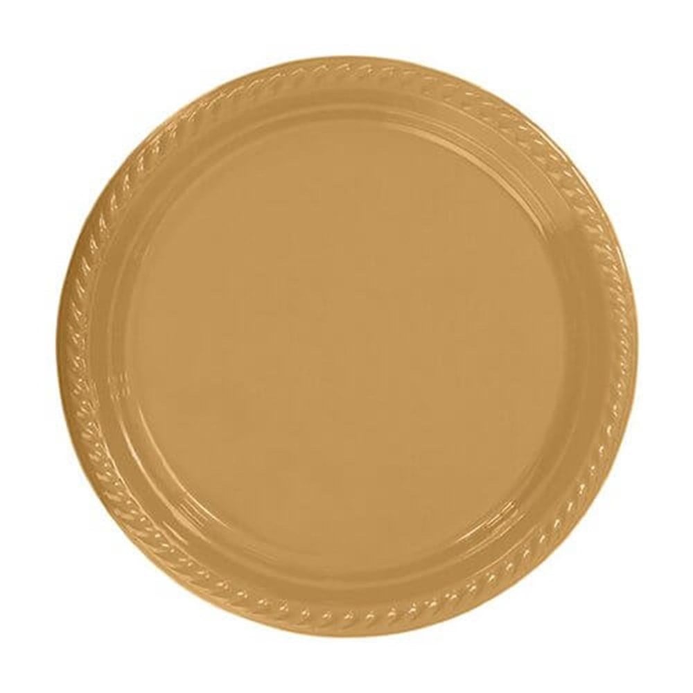 Plastik Gold Altın Tabak 25 Adet