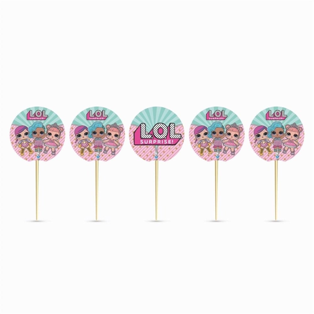 LOL Bebek Konsept Parti Cupcake Kürdan 20 li