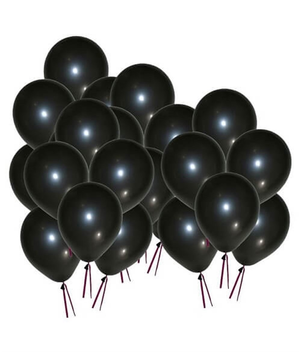 Siyah Balon 10 Adet